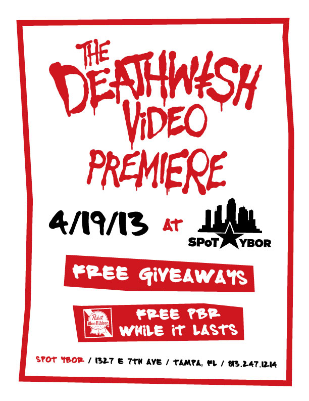 Join us at SPoT Ybor for the Deathwish Video